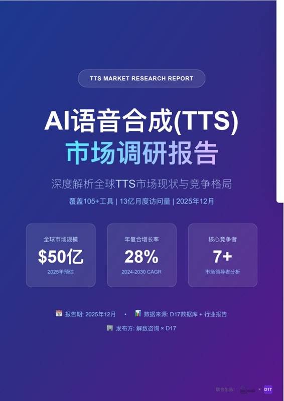 《AI语音合成市场调研报告》PDF免费下载